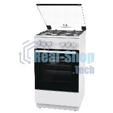 Плита комбинированная Gorenje GK5A41WF белый, конфорок 4 шт, духовка 62 л, 50 см x 85 см x 59.4 см