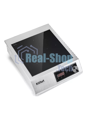 Плита настольная индукционная Kitfort КТ-142 серебристый/черный стеклокерамика (настольная)