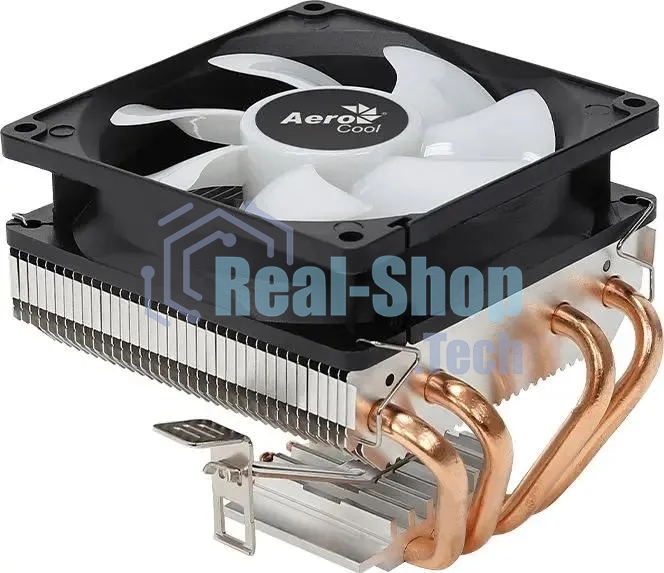 Кулер для процессора AeroCool/Formula Air Frost 4 черный, 90 мм, алюминий/медь, 1800 об/мин, 25.7 дБ, 3 pin, 125 Вт, 78 мм