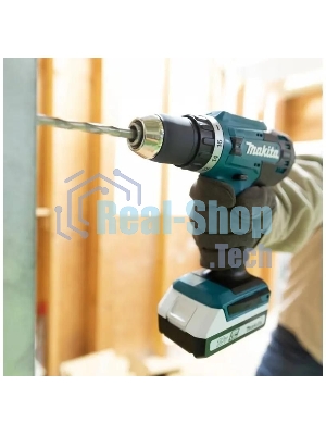 Дрель-шуруповерт Makita DF488D002, 18 В, 1,5 Ач, 42 Нм, щеточный