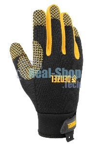Перчатки универсальные Denzel 68000 силиконовое нанесение, размер 10