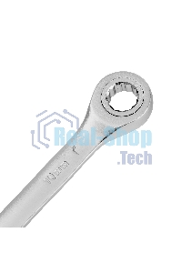 Ключ комбинированный трещоточный Denzel 14704 10 мм, CrV, матовый хром