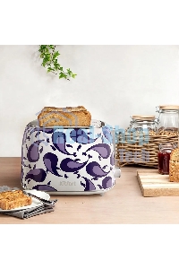 Тостер Kitfort КТ-6863 1080Вт белый/фиолетовый