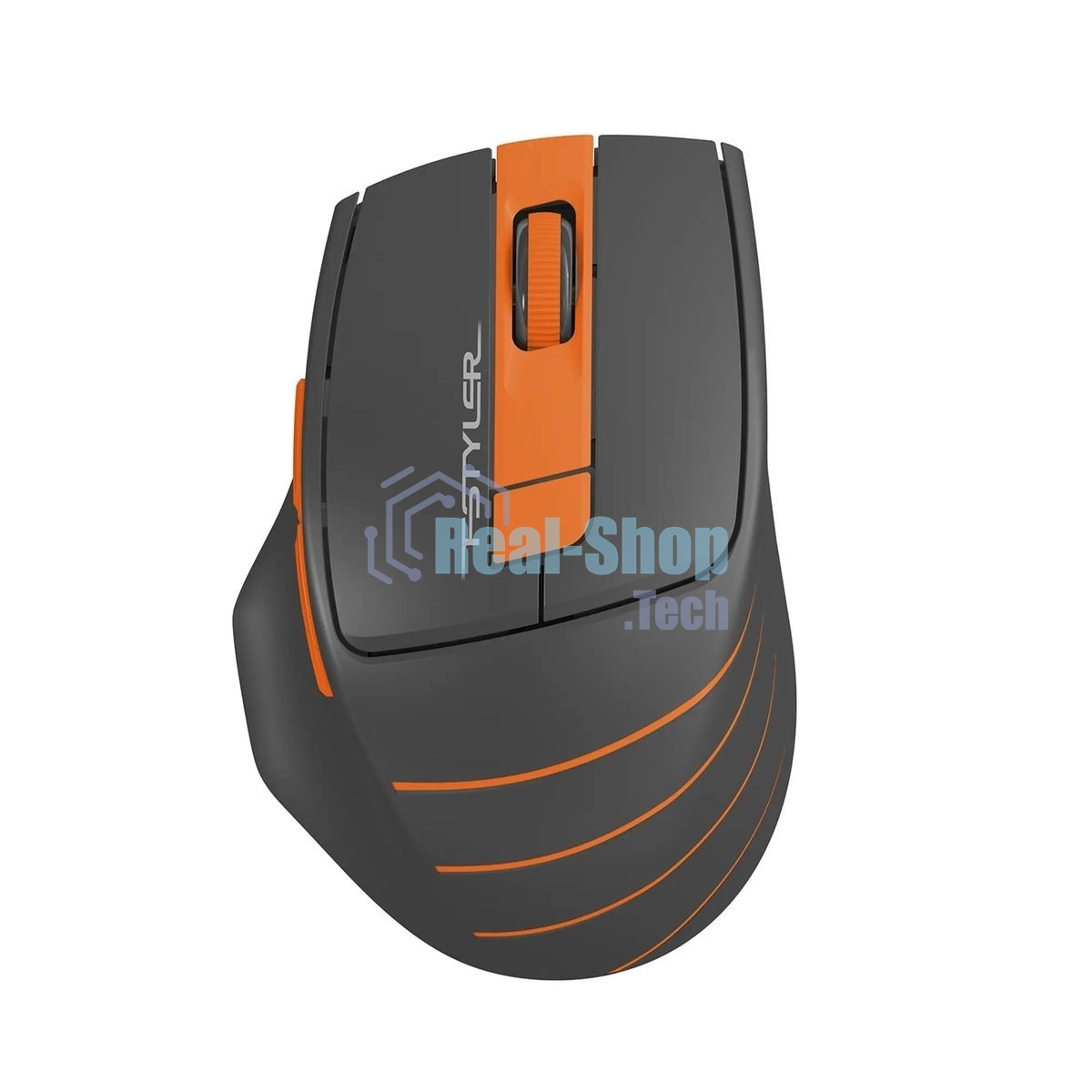 Мышь беспроводная A4Tech Fstyler FG30S серый/оранжевый, 2000 dpi, радиоканал, USB, кнопки - 6