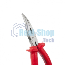 Длинногубцы Matrix 17496 econom 200 мм, изогнутые, шлифованные пластмассовые рукоятки