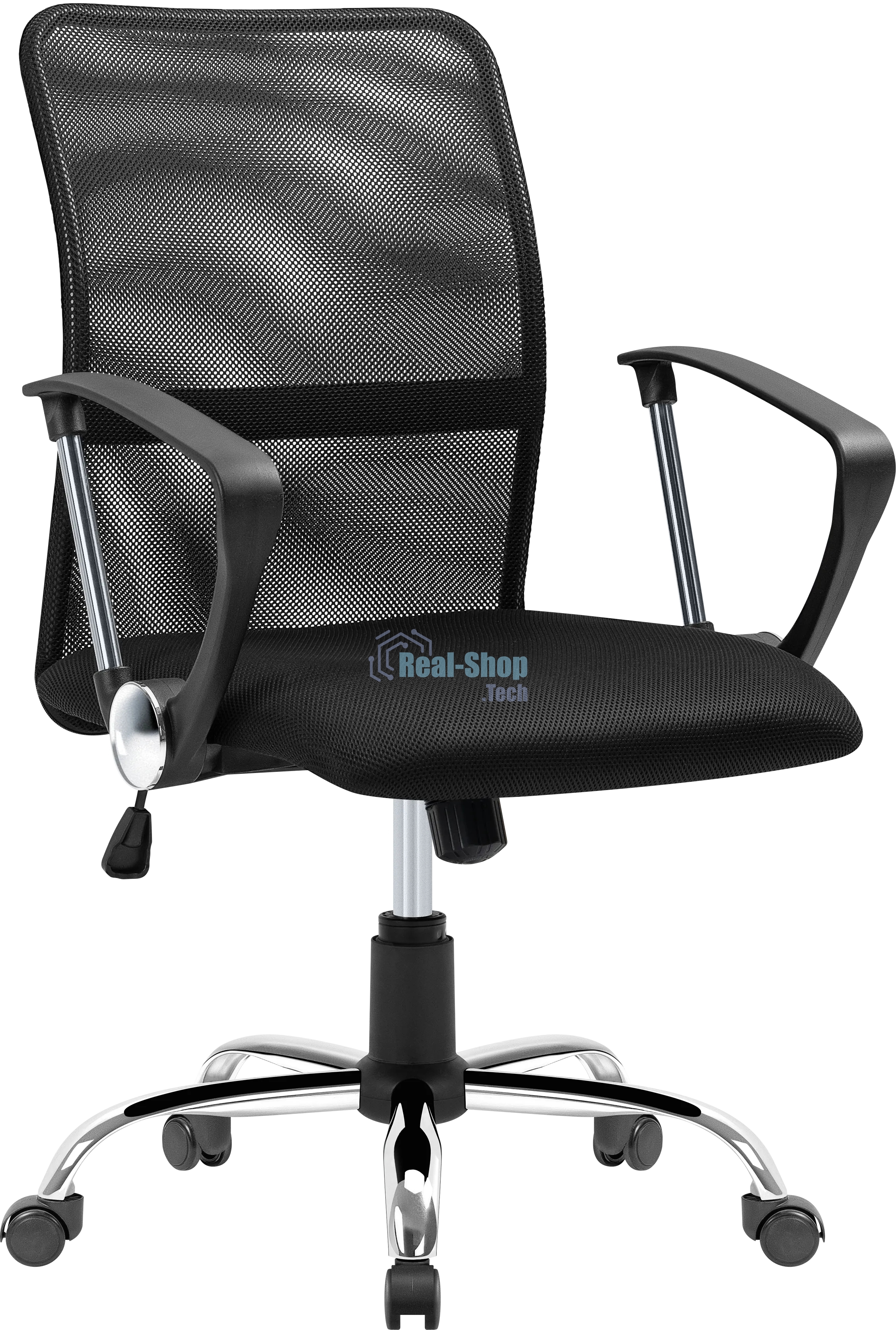 Кресло Defender RIVELLON черный, сетка, 110 кг, механизм качания