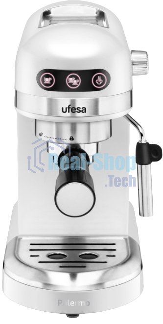 Кофеварка рожковая Ufesa PALERMO WHITE белый, исп. кофе - молотый, 1.5 л, 1350 Вт, 20 бар