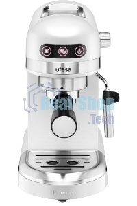 Кофеварка рожковая Ufesa PALERMO WHITE белый, исп. кофе - молотый, 1.5 л, 1350 Вт, 20 бар