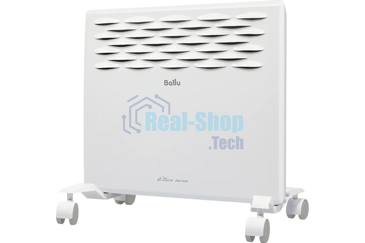 Конвектор Ballu Ettore BEC/ETER-1000 белый, 1000 Вт, 15 м2, термостат, дисплей
