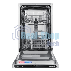 Встраиваемая посудомоечная машина Maunfeld MLP4529A01 Light Beam, черный, 44.8 см, 9 компл., 49 дБ, класс A++