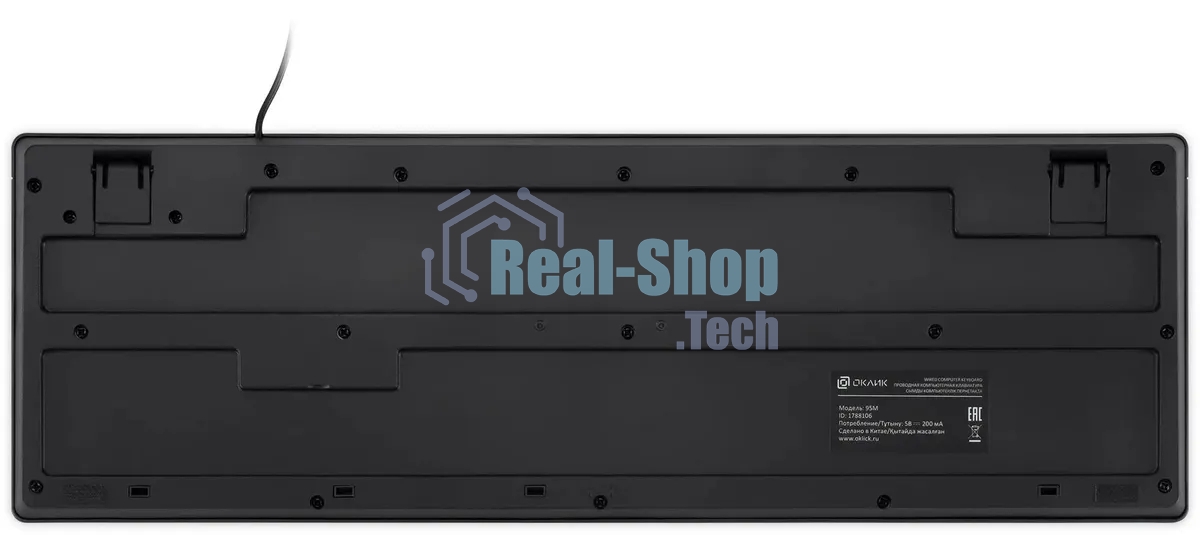 Клавиатура проводная Oklick 95M (1788106), USB, черный