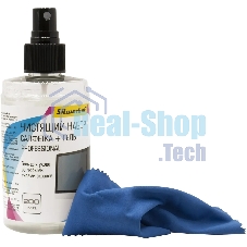 Чистящий набор (салфетка + гель) Silwerhof для экранов и оптики 200мл