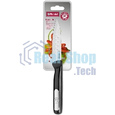 Нож кухонный Rondell Bayoneta RD-1573 стальной универсальный для овощей лезв. 90 мм прямая заточка черный блистер