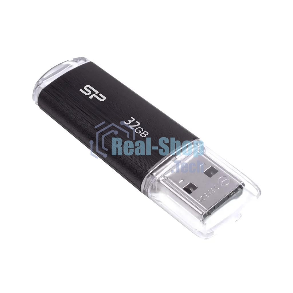 Флешка USB 32Gb Silicon Power Ultima U02 (SP032GbUF2U02V1K), USB 2.0, черный