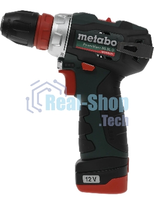 Дрель-шуруповерт Metabo Power Maxx BS BL, 12 В, 2 Ач, 34Нм, щеточный