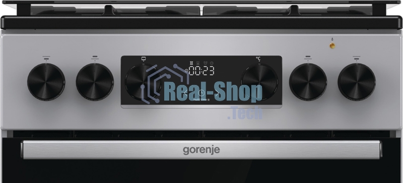 Плита Комбинированная Gorenje GK5C41SF серый (стеклянная крышка) реш.чугун