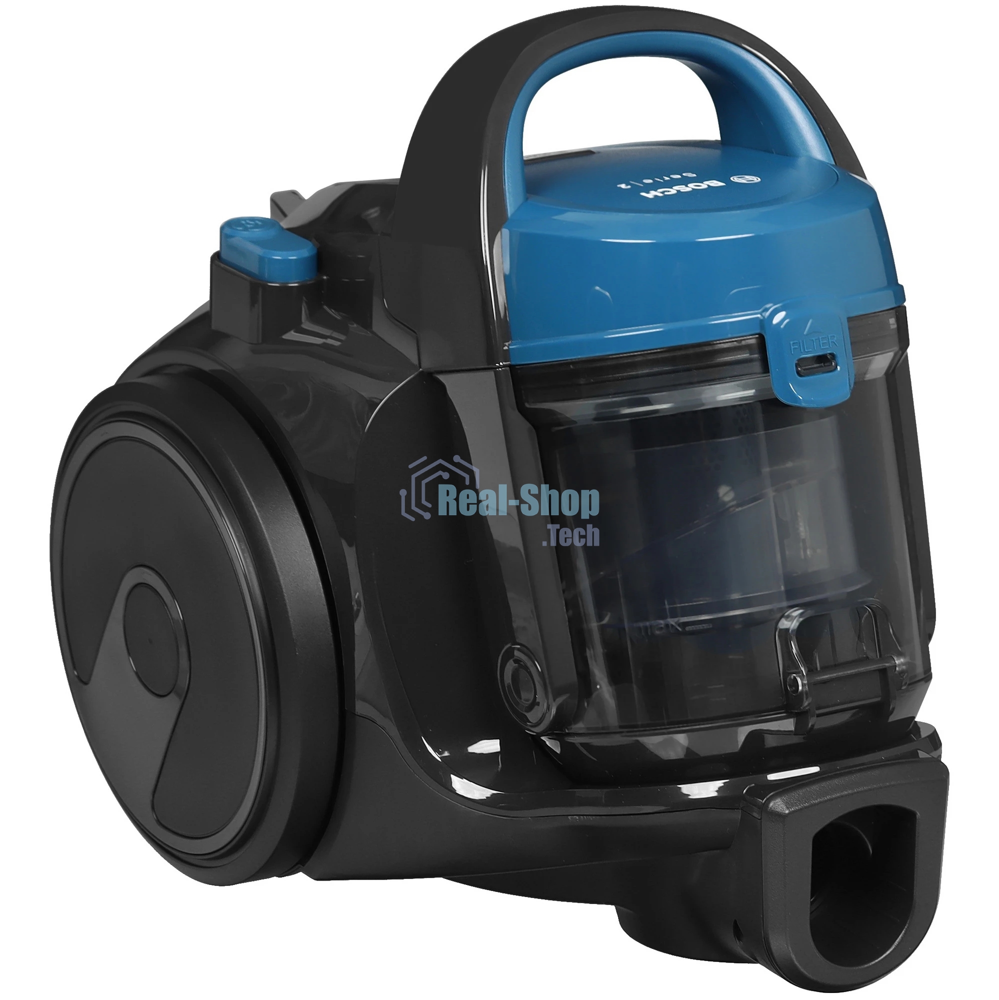 Пылесос Bosch BGS05A220 синий/серый, 700 Вт, уборка сухая, пылесборник контейнер 1.5 л