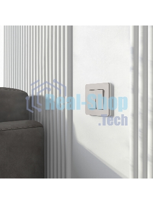 Рамка на 1 пост WERKEL Split (дымчатый/белый, soft-touch) W0013067