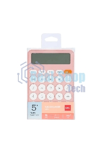 Калькулятор настольный Deli EM124PINK розовый 12-разр.