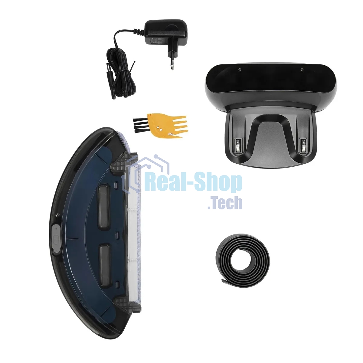 Робот-пылесос Vitek VT-1805 (MC) голубой/белый, 2500 мА·ч Li-Ion, уборка влажная/сухая, пылесборник контейнер 0.5 л