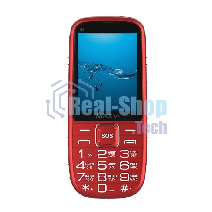 Мобильный телефон Maxvi B9 красный