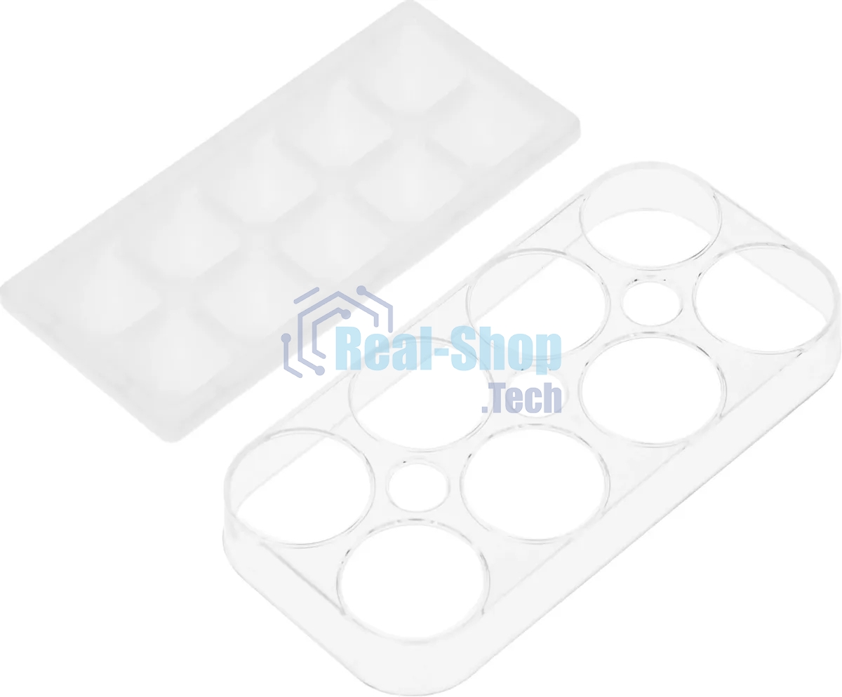 Холодильник Hyundai CC35083F белое стекло двухкамерный 240/95л морозилка снизу, No Frost