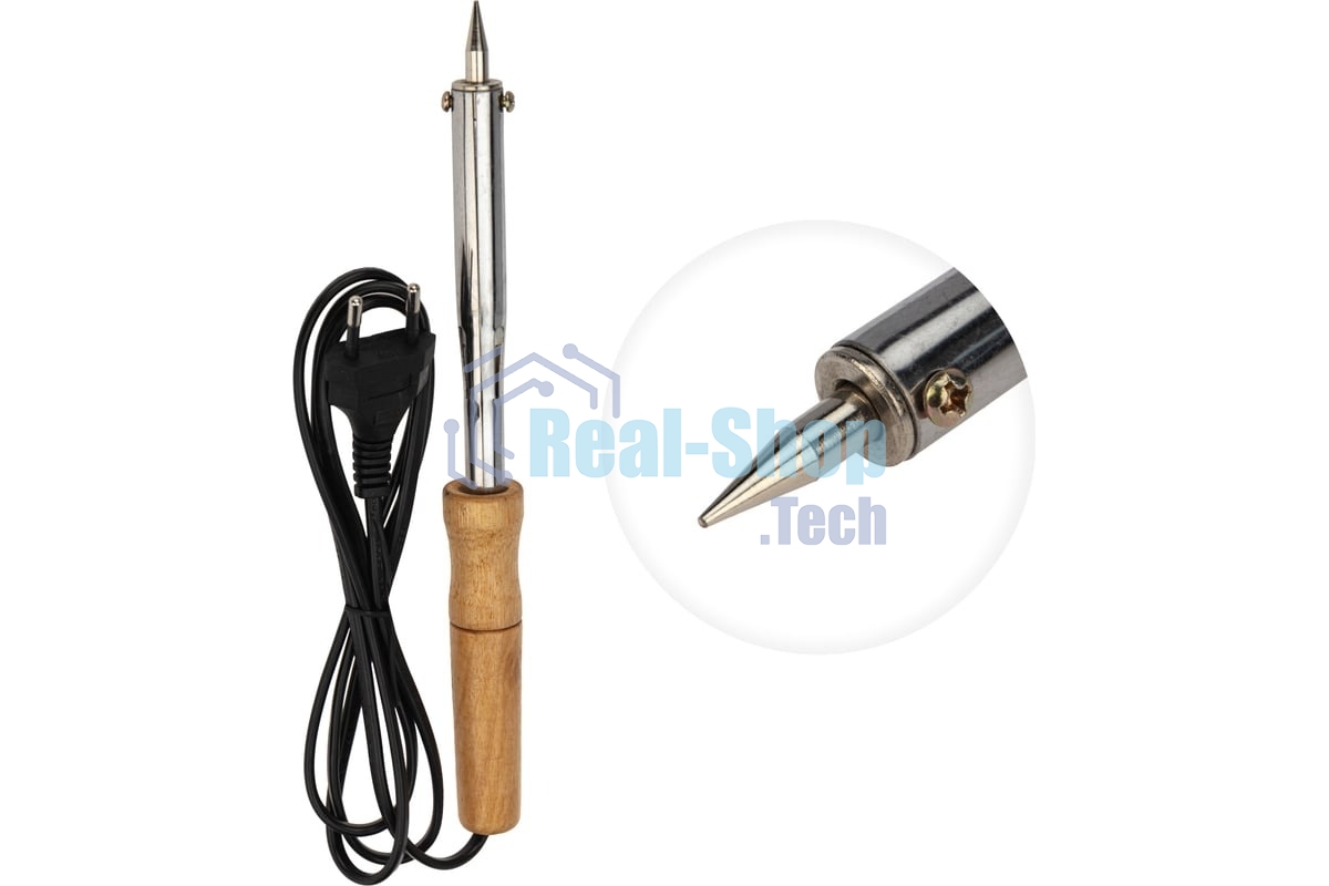 Паяльник ПД PROconnect, 220 В, 85 Вт, деревянная ручка, блистер