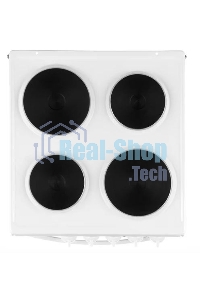 Плита электрическая Flama AE 1406 W белый, конфорок 4 электрических, духовка 50 л, 50 см x 85 см x 60 см