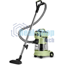 Пылесос Kitfort КТ-5194 зеленый/черный, 600/1000 Вт, уборка сухая/сбор жидкости, пылесборник контейнер, 15 л