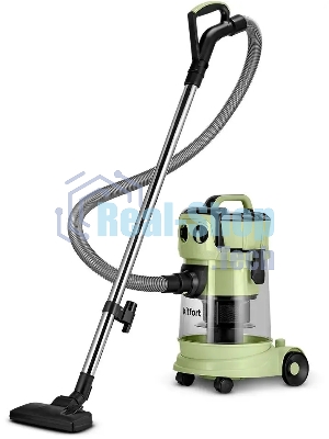 Пылесос Kitfort КТ-5194 зеленый/черный, 600/1000 Вт, уборка сухая/сбор жидкости, пылесборник контейнер, 15 л
