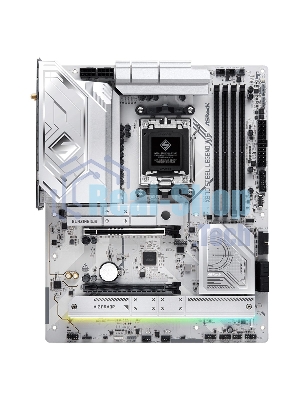 Материнская плата ASRock X870 STEEL LEGEND WIFI, AM5, AMD X870, 4xDDR5, 4xSATA, 3xM.2, 1xPCIe 5.0 x16, 1xPCIe 5.0 x4, 1xHDMI, 1x2.5Gb LAN, Wi-Fi 7, Bluetooth 5.4, 2xUSB-C 40Gbps, 2xUSB-A 10Gbps, 3xUSB-A 5Gbps, 4xUSB-A 2.0, 1xTOSLINK, 2x3.5 мм, 7.1, ATX
