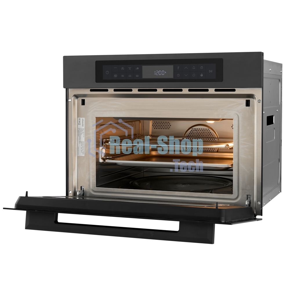 Микроволновая печь встраиваемая GRAUDE MWG 45.0 GE черно-серый, 38 л, 1000 Вт, переключатели - сенсор