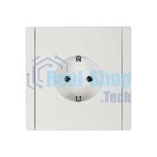 Розетка СП FORTE&PIANO FP215 16А с заземл. защ. шторки винт. крепл. белый IEK FP-R14-16-K01