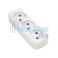 Колодка удлинителя EKF AKB10-3 Эксперт PROxima белый