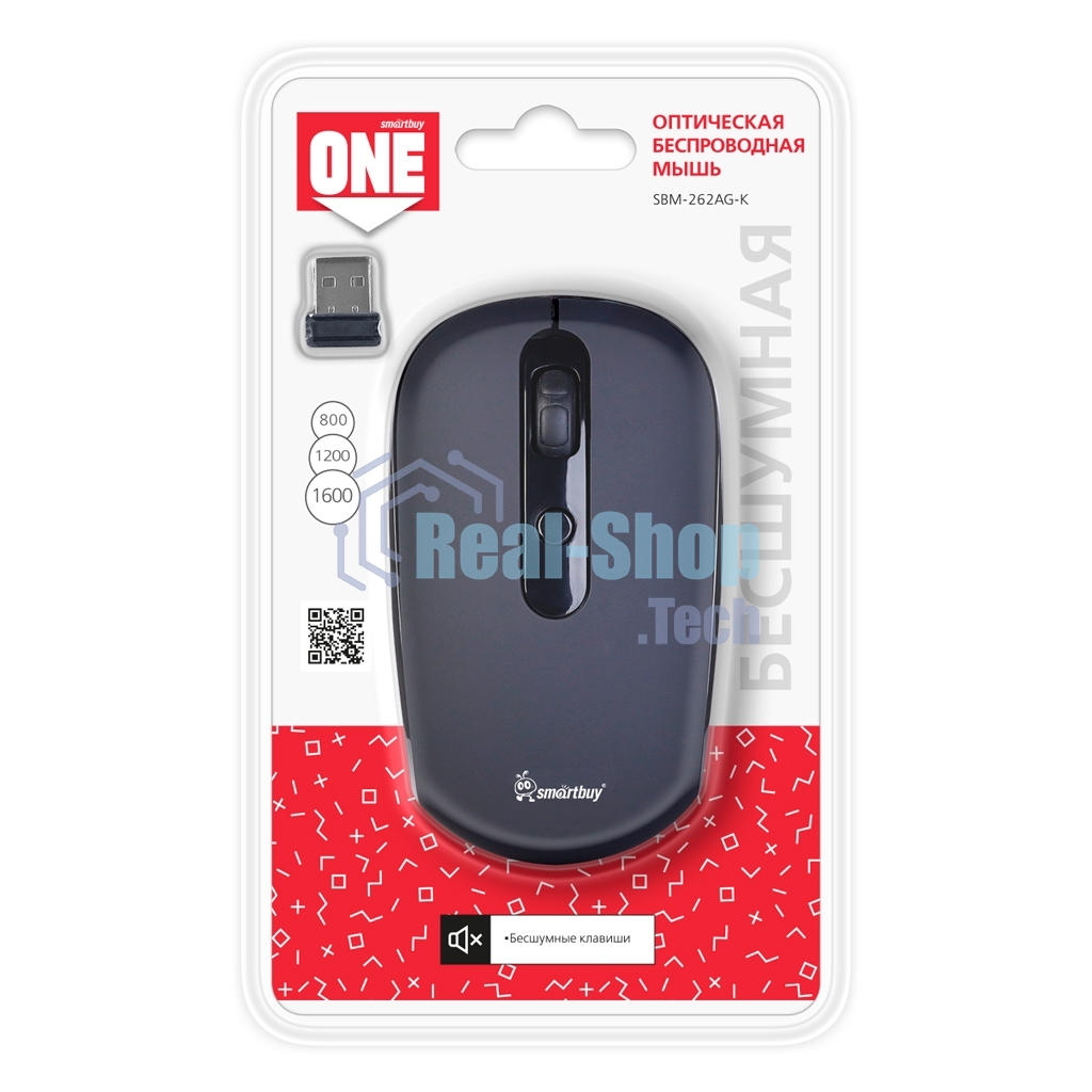 Мышь беспроводная Smartbuy ONE 262AG черная (SBM-262AG-K)