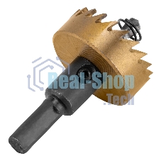 Коронка по металлу Denzel HSS, 38 мм, нитридтитановое покрытие