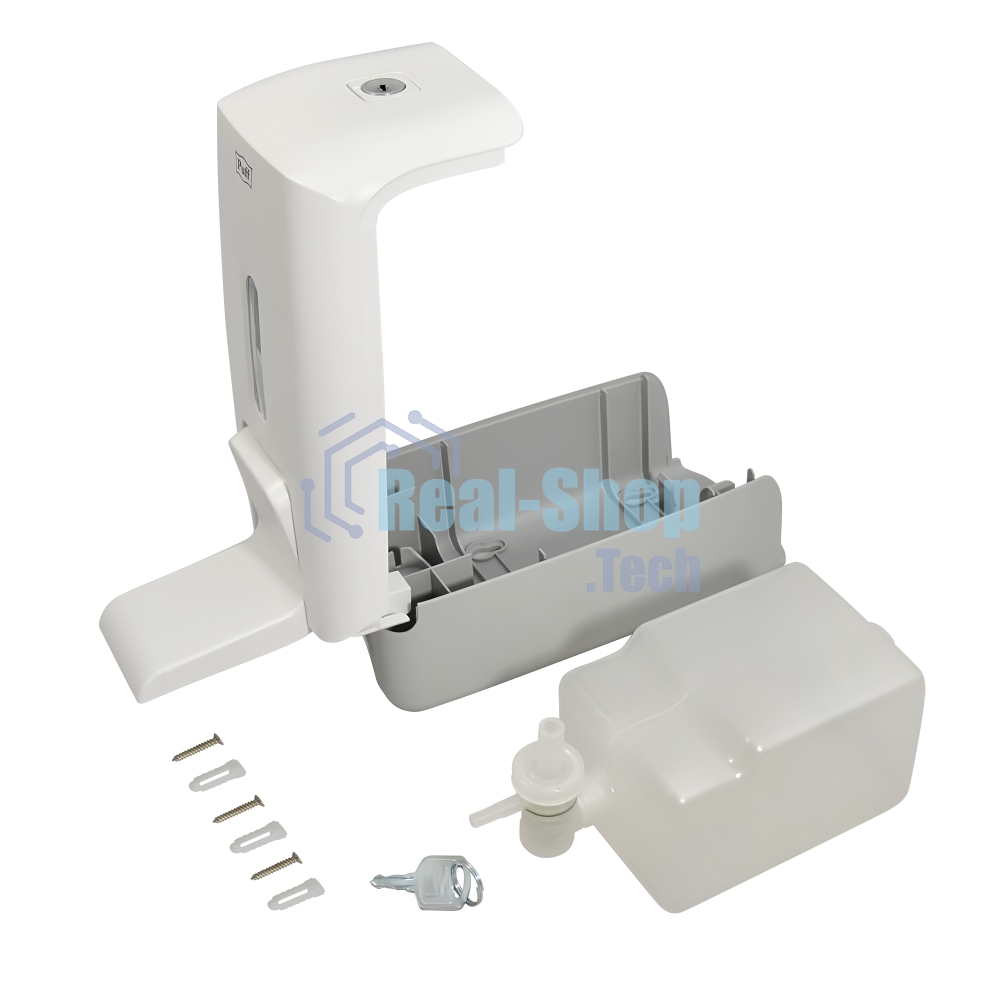 Локтевой дозатор универсальный для жидкого мыла и дез. растворов, 800 мл, Puff 8189, пластиковый