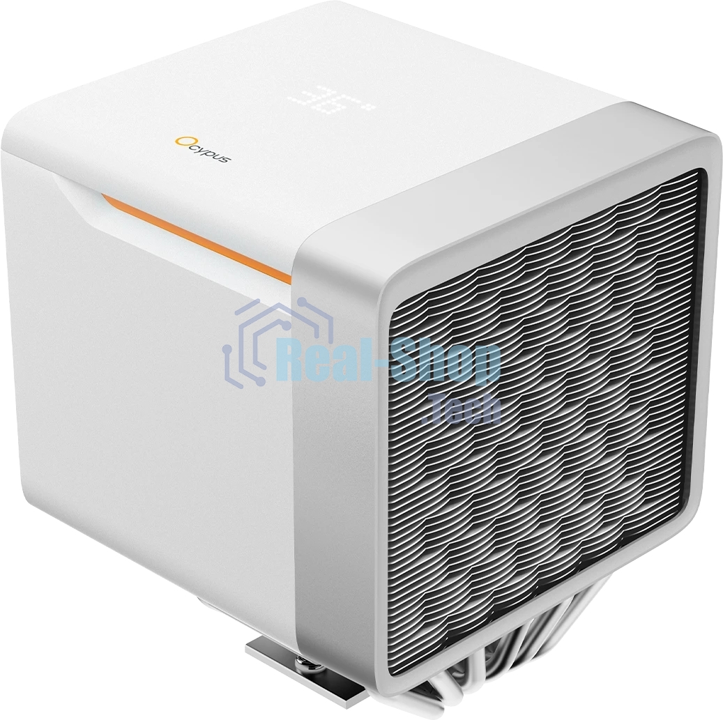 Кулер для процессора Ocypus Delta A62 EX WH Digital, 2x120мм ARGB FAN, Top Display Panel, 6 HEAT PIPES, 4-PIN PWM, 600-1800 RPM, 31DBA, HYDRO BEARING, LGA115X/1200/1700/18XX, AM4/AM5