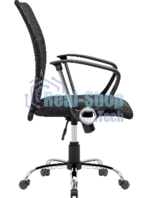 Кресло Defender RIVELLON черный, сетка, 110 кг, механизм качания