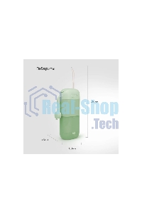 Ирригатор BQ IR002 Green, Мощность: 10 Вт, Портативный, Объем резервуара 230 мл, 2 насадки и дорожный чехол в комплекте, 11 режимов работы: Normal (нормальный), Soft (мягкий), Pulse (импульсный) + 8 DIY, Уровень влагозащиты: IPX7, Давление воды: 140-800 к