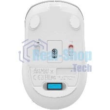 Мышь беспроводная A4Tech Fstyler FB26CS Air2 серебристый/белый, 2000 dpi, радиоканал, Bluetooth, USB, кнопки - 4