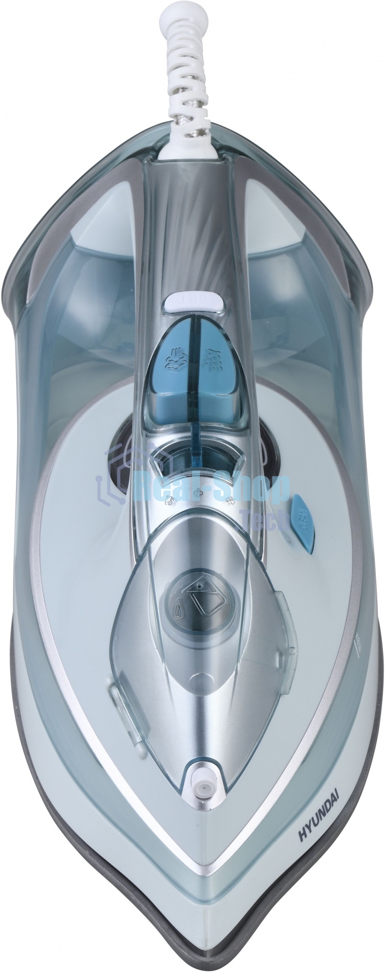 Утюг Hyundai H-SI01340 2800Вт голубой/белый