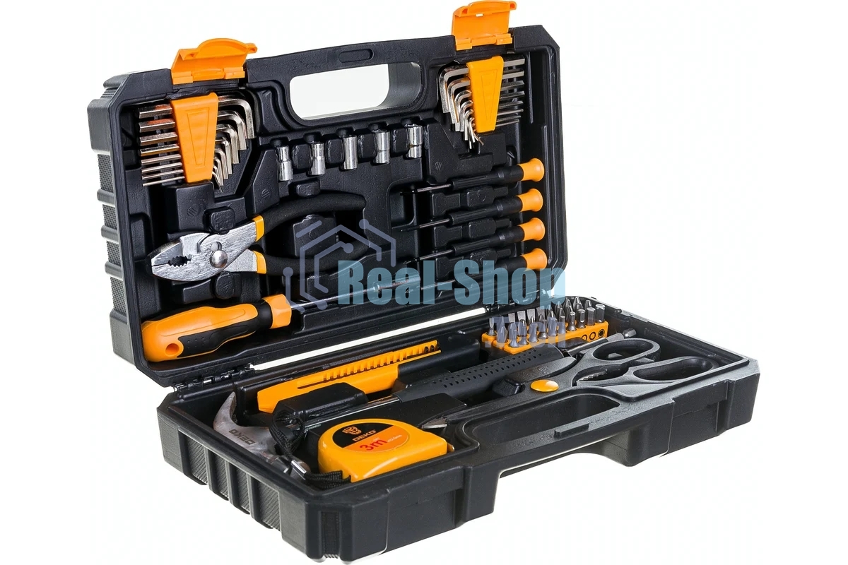 Набор инструментов Deko PRO DKMT62 62 предметов (жесткий кейс)