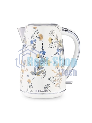 Чайник электрический BRAYER BR1083, 1.7л, стальной корпус