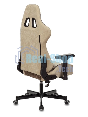 Кресло игровое Бюрократ VIKING 7 KNIGHT BR FABRIC коричневый текстиль/эко.кожа крестовина металл/пластик