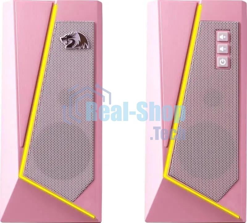 Акустическая система 2.0 REDRAGON 71776 Anvil, 5 Вт, RGb, USB/3.5мм розовый