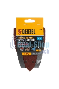 Треугольник абразивный Denzel на ворc. подложке под 