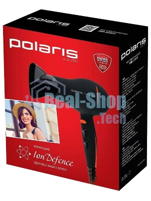 Фен Polaris PHD 2038Ti черный/красный, 2000 Вт, ионизация