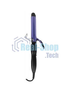 Стайлер Galaxy Line GL 4642, черный с фиолетовым, без регулировки температуры, 110 Вт, тройной, макс темп. 200°C, нагрев. элемент с защитой от перегрева, рабочие поверхн. диаметром 25 мм, рабочая поверхность с керамич. покрытием, индикатор работы, длина ш