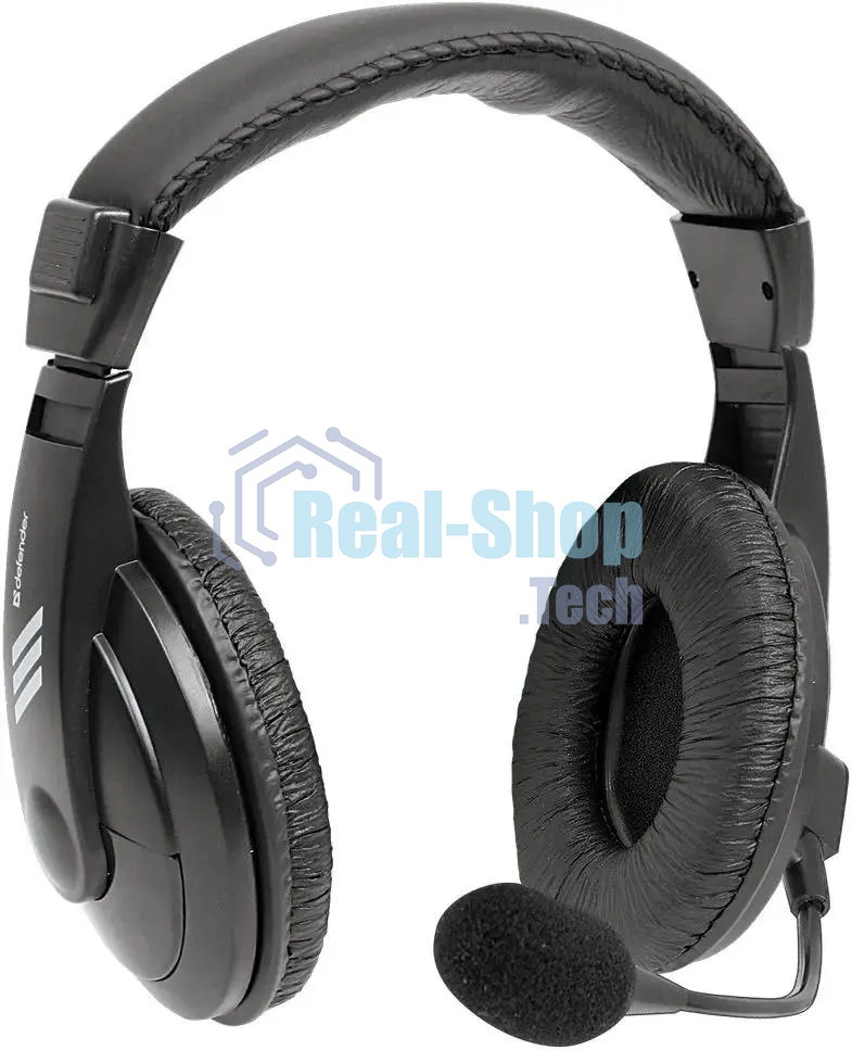 Гарнитура проводная Defender Gryphon 750U USB, черный, 1.8м кабель